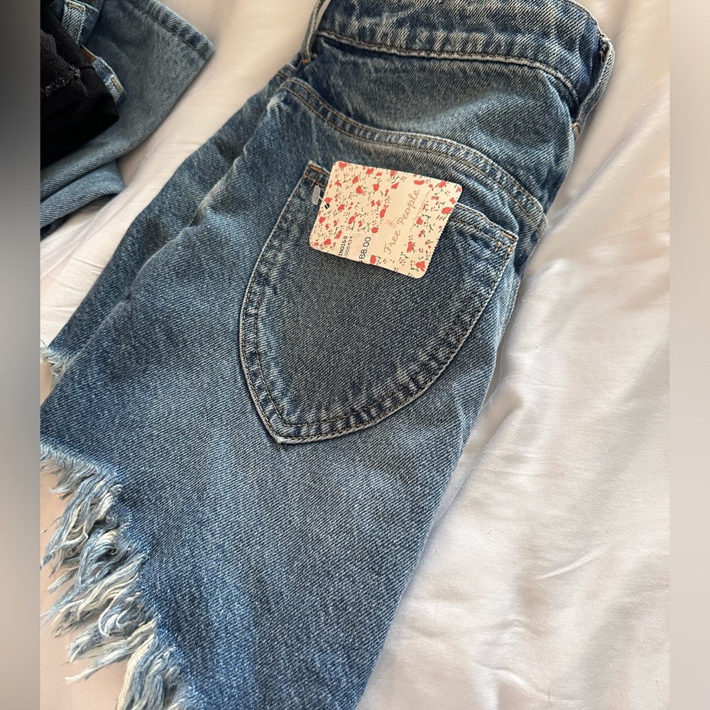 Free people denim skirt